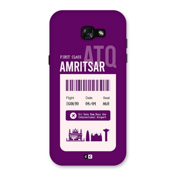 Amritsar Boarding Pass Back Case for Galaxy A7 (2017)