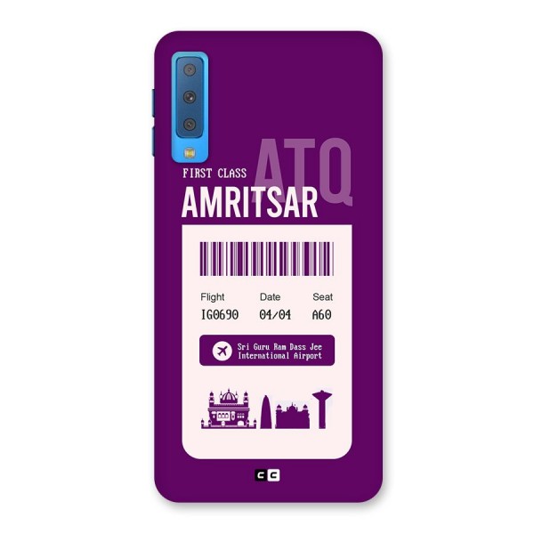 Amritsar Boarding Pass Back Case for Galaxy A7 (2018)