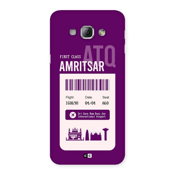 Amritsar Boarding Pass Back Case for Galaxy A8