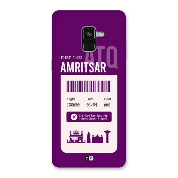 Amritsar Boarding Pass Back Case for Galaxy A8 Plus