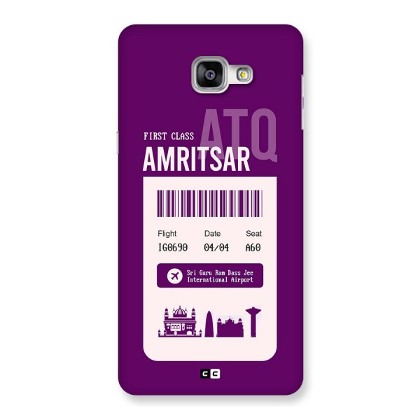 Amritsar Boarding Pass Back Case for Galaxy A9