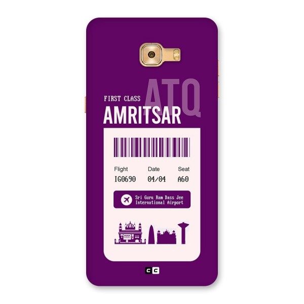 Amritsar Boarding Pass Back Case for Galaxy C9 Pro