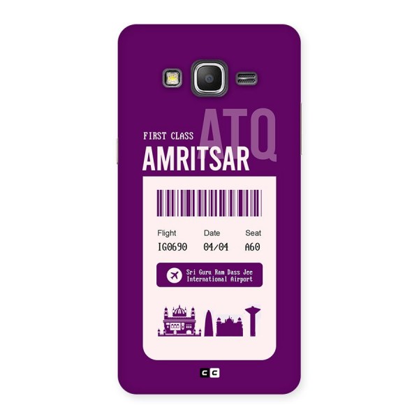 Amritsar Boarding Pass Back Case for Galaxy Grand Prime