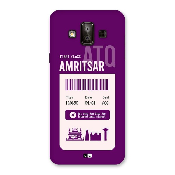 Amritsar Boarding Pass Back Case for Galaxy J7 Duo