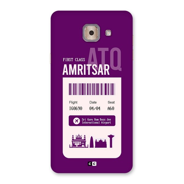 Amritsar Boarding Pass Back Case for Galaxy J7 Max