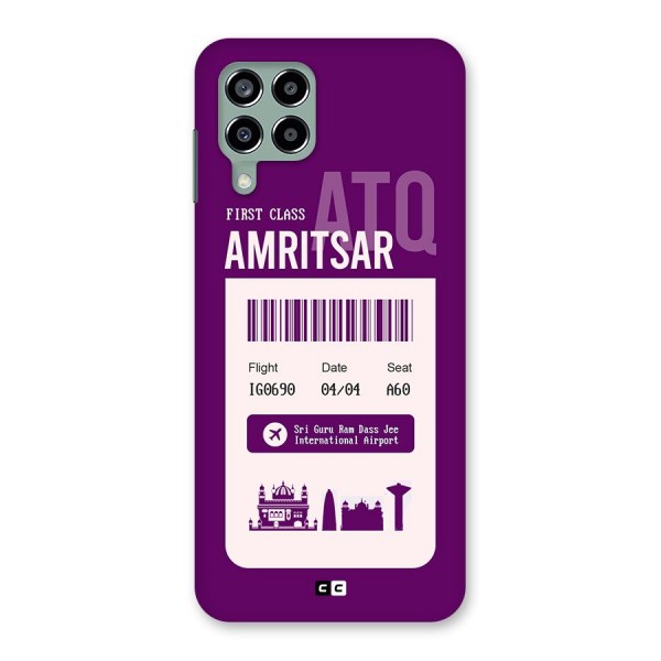 Amritsar Boarding Pass Back Case for Galaxy M33