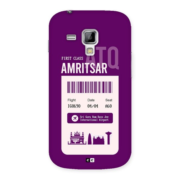 Amritsar Boarding Pass Back Case for Galaxy S Duos