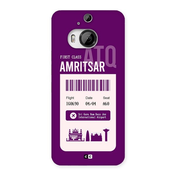 Amritsar Boarding Pass Back Case for HTC One M9 Plus