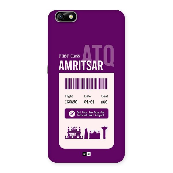 Amritsar Boarding Pass Back Case for Honor 4X