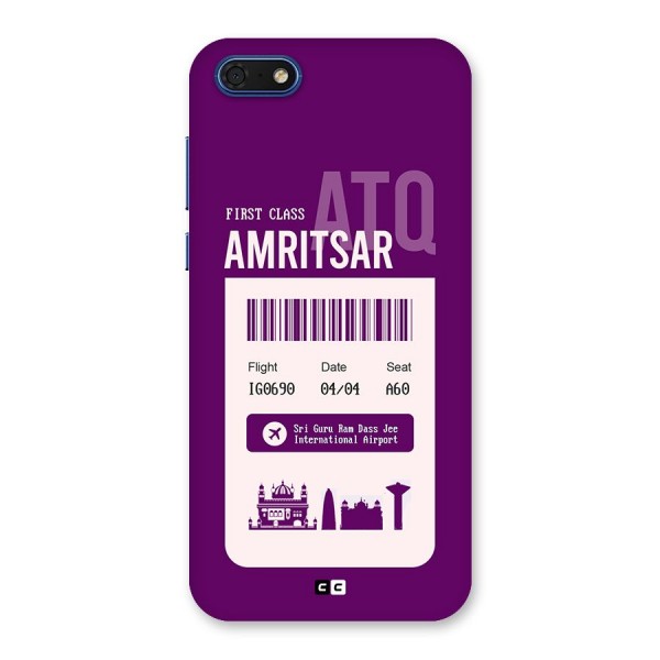 Amritsar Boarding Pass Back Case for Honor 7s