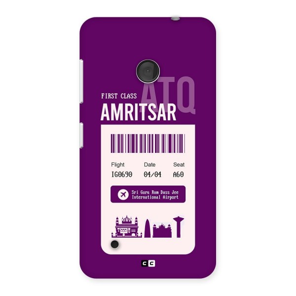 Amritsar Boarding Pass Back Case for Lumia 530