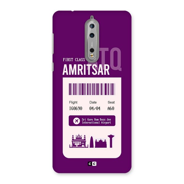 Amritsar Boarding Pass Back Case for Nokia 8