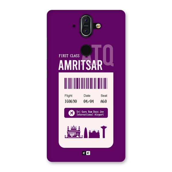 Amritsar Boarding Pass Back Case for Nokia 8 Sirocco