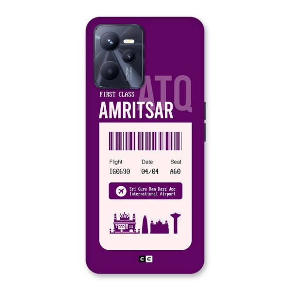 Amritsar Boarding Pass Back Case for Realme C35