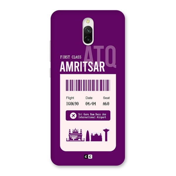 Amritsar Boarding Pass Back Case for Redmi 8A Dual