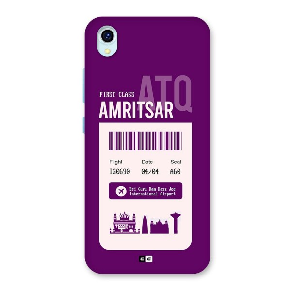 Amritsar Boarding Pass Back Case for Vivo Y1s