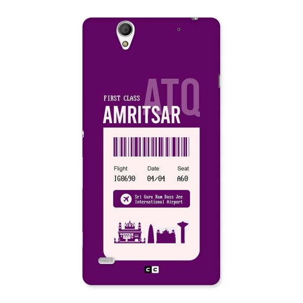 Amritsar Boarding Pass Back Case for Xperia C4