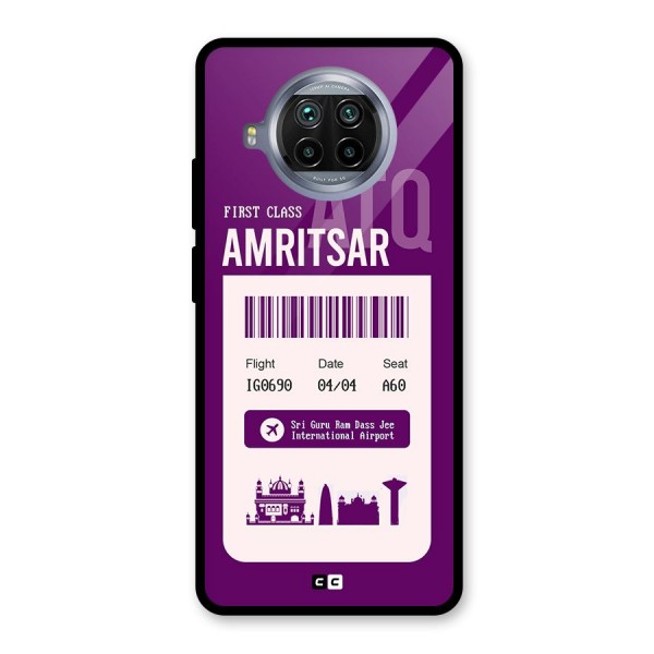 Amritsar Boarding Pass Glass Back Case for Mi 10i