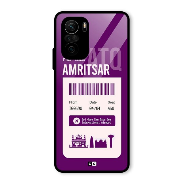 Amritsar Boarding Pass Glass Back Case for Mi 11x