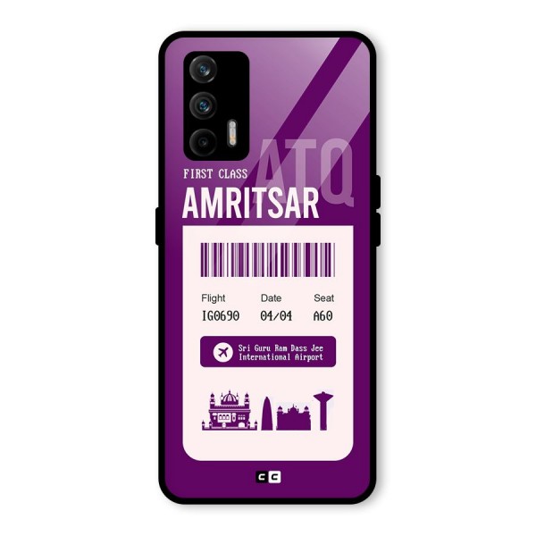 Amritsar Boarding Pass Glass Back Case for Realme GT 5G