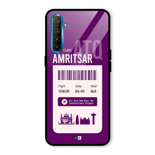 Amritsar Boarding Pass Glass Back Case for Realme XT