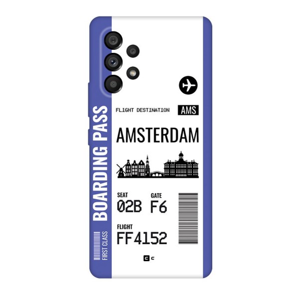 Amsterdam Boarding Pass Back Case for Galaxy A53 5G