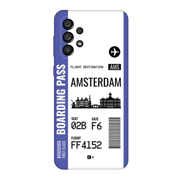 Amsterdam Boarding Pass Back Case for Galaxy A73 5G