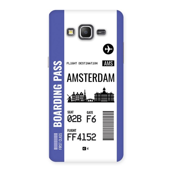 Amsterdam Boarding Pass Back Case for Galaxy Grand Prime