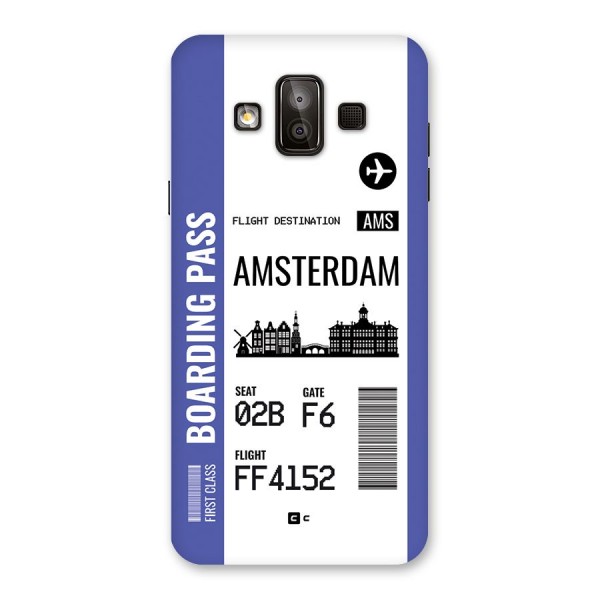 Amsterdam Boarding Pass Back Case for Galaxy J7 Duo