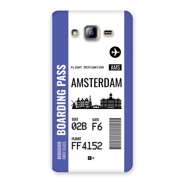 Amsterdam Boarding Pass Back Case for Galaxy On5