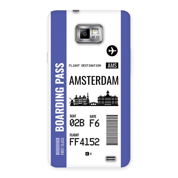 Amsterdam Boarding Pass Back Case for Galaxy S2