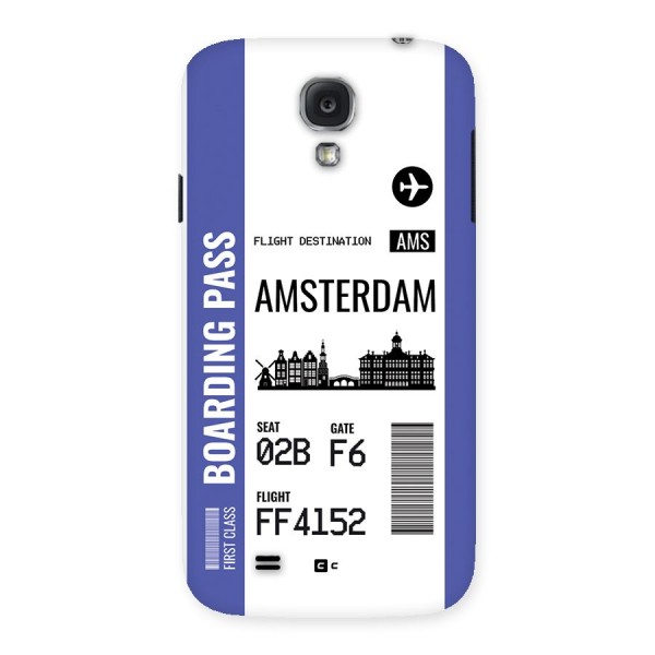 Amsterdam Boarding Pass Back Case for Galaxy S4