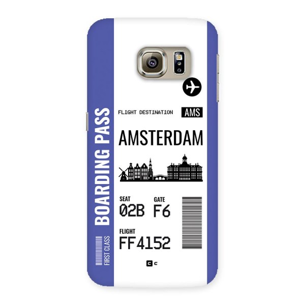 Amsterdam Boarding Pass Back Case for Galaxy S6 Edge Plus