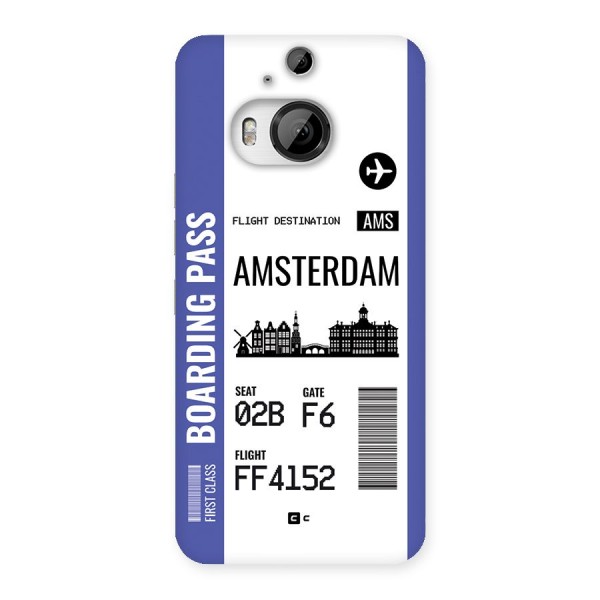 Amsterdam Boarding Pass Back Case for HTC One M9 Plus