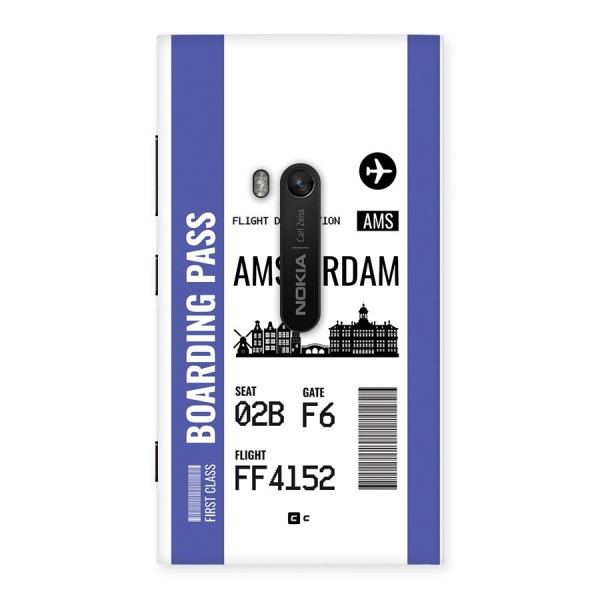 Amsterdam Boarding Pass Back Case for Lumia 920