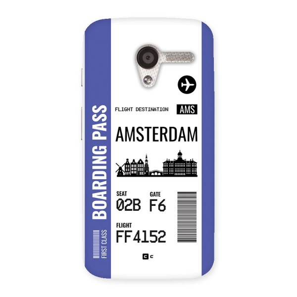 Amsterdam Boarding Pass Back Case for Moto X