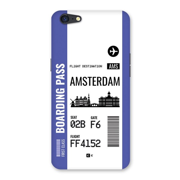 Amsterdam Boarding Pass Back Case for Oppo A71