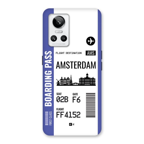 Amsterdam Boarding Pass Back Case for Realme GT Neo 3