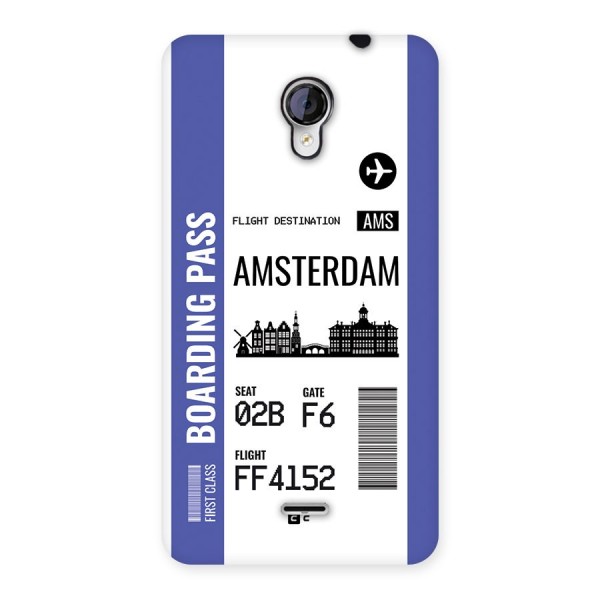 Amsterdam Boarding Pass Back Case for Unite 2 A106