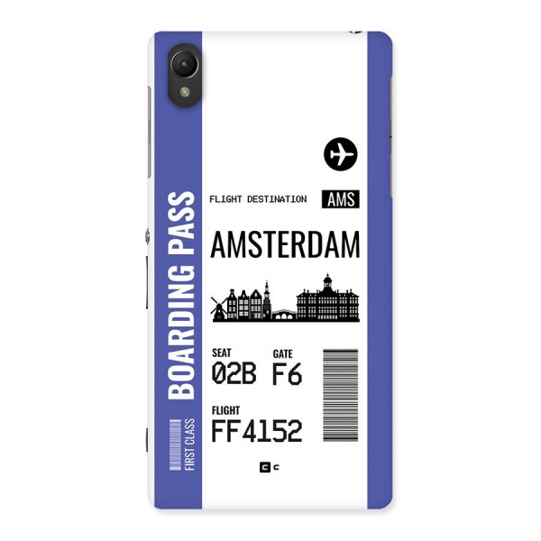 Amsterdam Boarding Pass Back Case for Xperia Z2