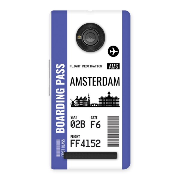 Amsterdam Boarding Pass Back Case for Yuphoria