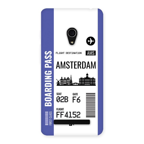 Amsterdam Boarding Pass Back Case for Zenfone 5