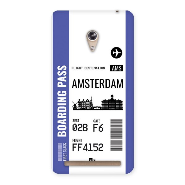 Amsterdam Boarding Pass Back Case for Zenfone 6