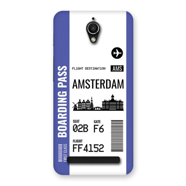 Amsterdam Boarding Pass Back Case for Zenfone Go