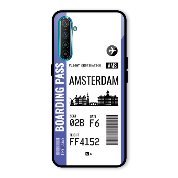 Amsterdam Boarding Pass Glass Back Case for Realme X2