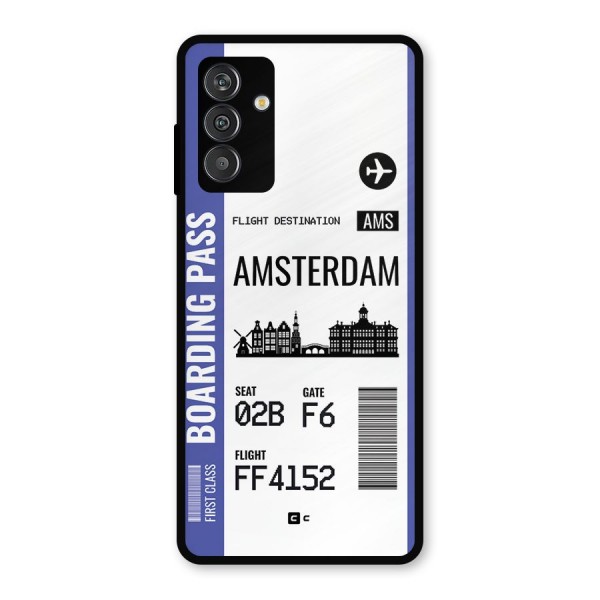 Amsterdam Boarding Pass Metal Back Case for Galaxy F13