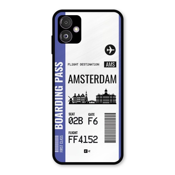 Amsterdam Boarding Pass Metal Back Case for Galaxy F14