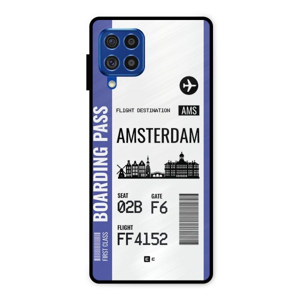 Amsterdam Boarding Pass Metal Back Case for Galaxy F62