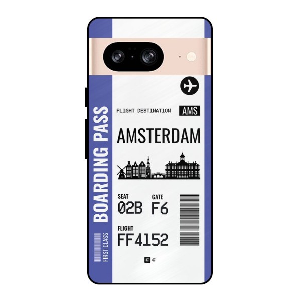 Amsterdam Boarding Pass Metal Back Case for Google Pixel 8