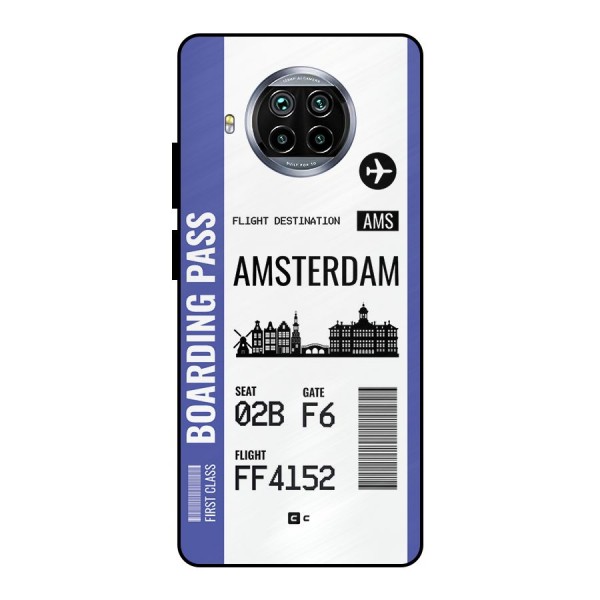 Amsterdam Boarding Pass Metal Back Case for Mi 10i